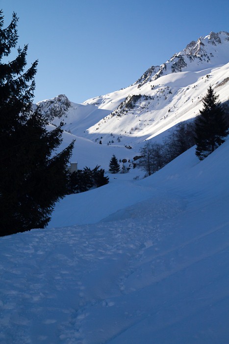 En direction du pont de la Gaubie