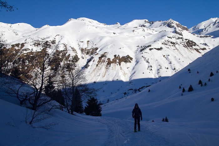 Monte dans l'ombre