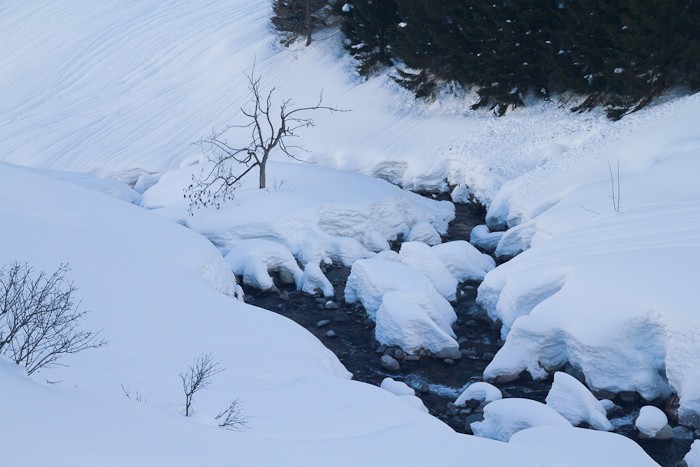 La neige est tombe en abondance
