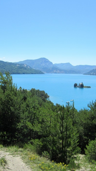 Lac de Serre Ponon, sud des Alpes franaises