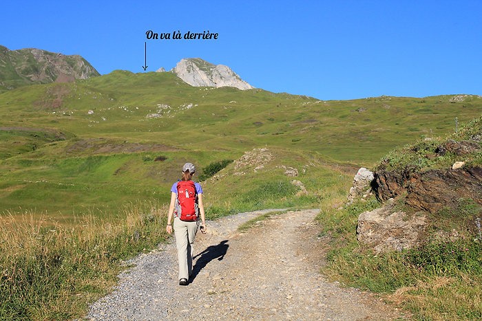 Dpart de la rando vers le col du Pourteillou
