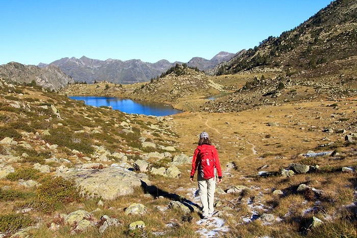 Nous arrivons au lac de Tracens