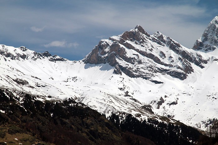 Pic Rouge de Pailla dans le cirque de Gavarnie