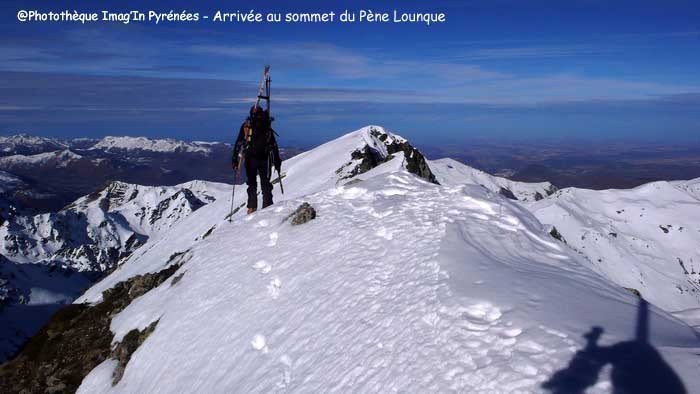 Au sommet du Pène Lounque Au sommet du Pène Lounque