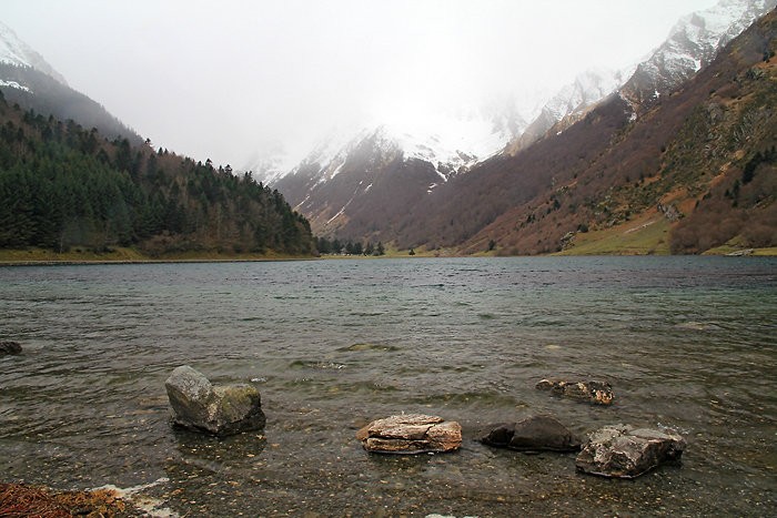 Lac d'Estaing en janvier 2014