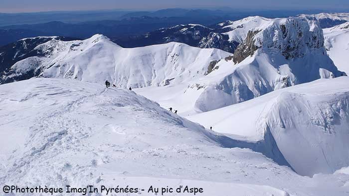 Arrivée au Pic d'Aspe Arrivée au Pic d'Aspe