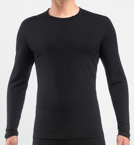 Icebreaker Oasis Long Sleeve Crewe 200 Black
