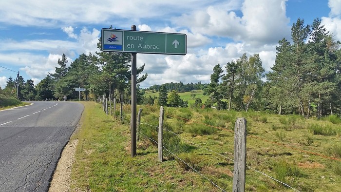 Route sur l'Aubrac, pour le retour