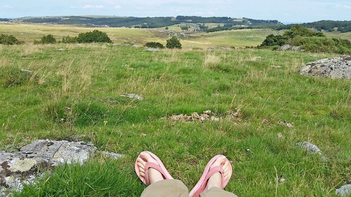 Pause après l'effort, près du Col de Bonnecombe Pause après l'effort, près du Col de Bonnecombe