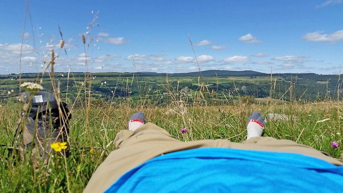 Pause djeuner et sieste au-dessus de St Chly