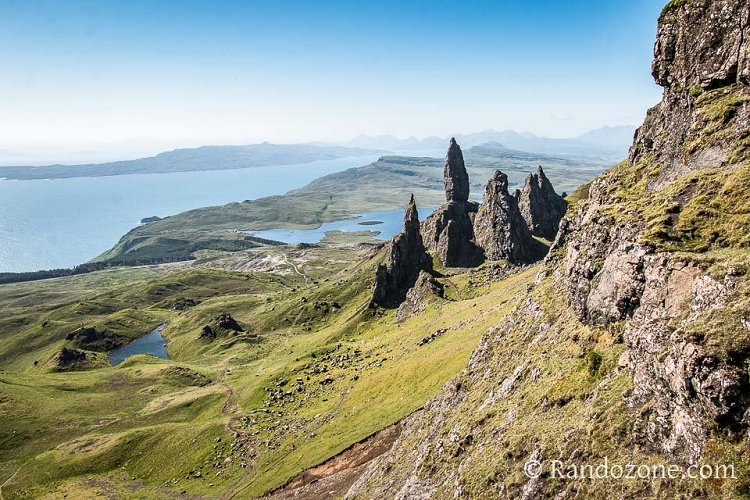 Au dessus de Old Man of Storr