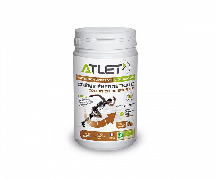 Crme nergtique Atlet BIO (600g) - Amandes