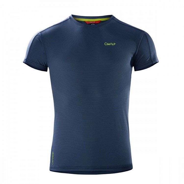 Tee shirt Cimalp Eiger Bleu  manches courtes
