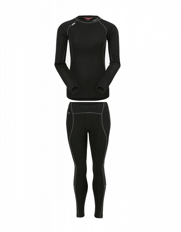 Ensemble maillot/leggings thermique Femme col rond Protection -30°C