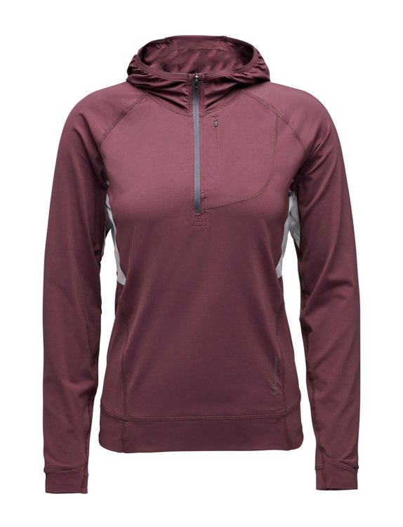 Tee shirt Columbia Alpenglow Pro Hoody pour femme couleur Fig Tee shirt Columbia Alpenglow Pro Hoody pour femme couleur Fig