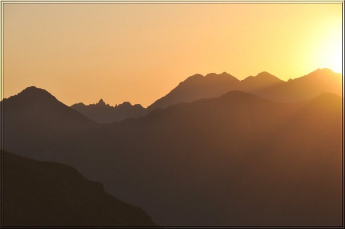 Lever de soleil sur le Viscos