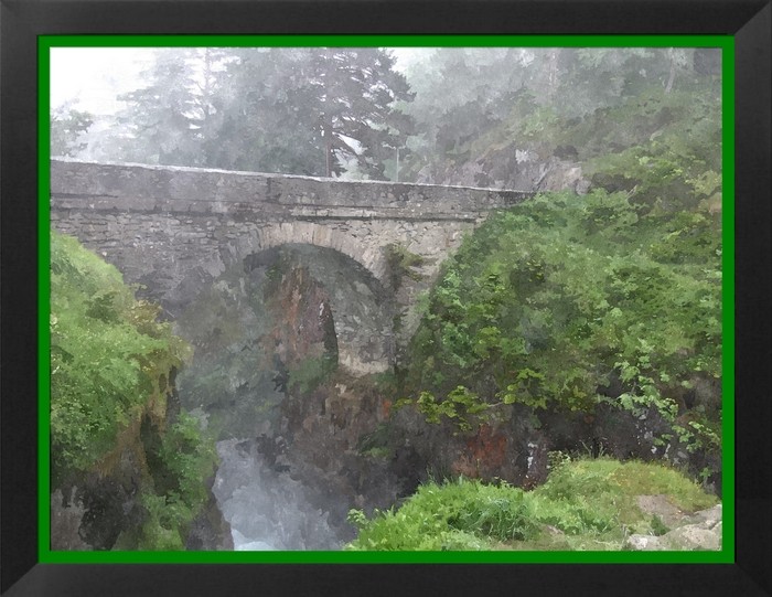 Pont d'Espagne, photo stylise