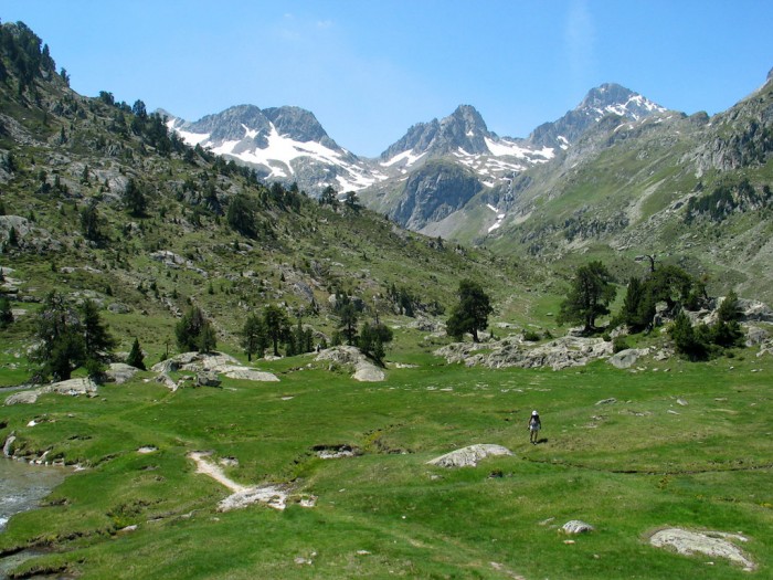 Panorama depuis le refuge du Marcadau