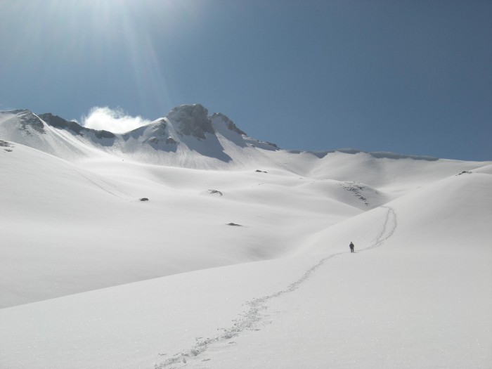 Tour du pic du Midi d'Ossau sur neige