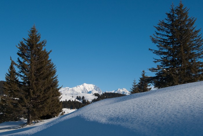 Mont Blanc depuis le col des Saisies