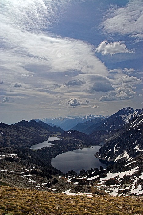 Hourquette d'Aubert, lac d'Aubert et lac d'Aumar