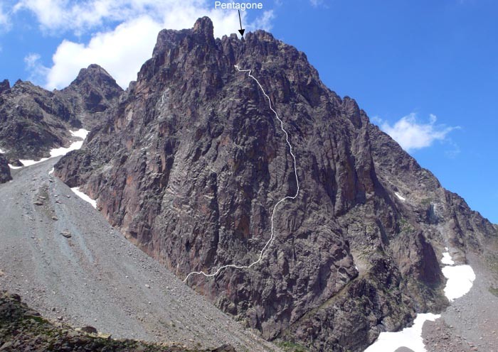 trac de la voie SE de l'Ossau