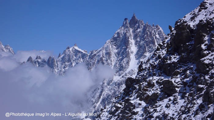 Aiguille du Midi lors de l'ascension du Mont-Blanc