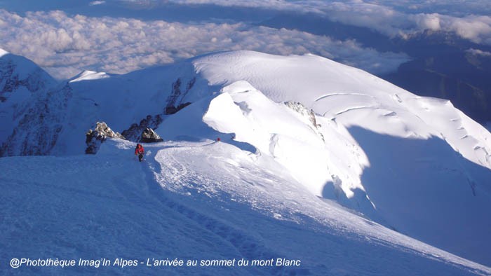 Arrivée au Mont Blanc Arrivée au Mont Blanc