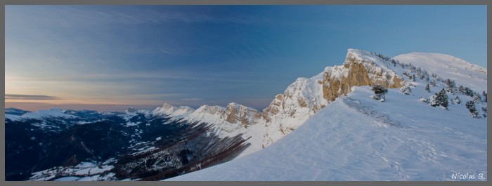 Depuis le pas de la Balme