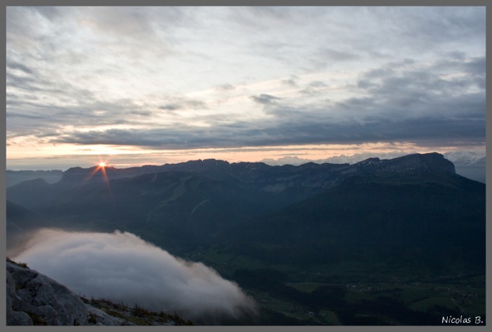 Lever de Soleil depuis le Charmant Som