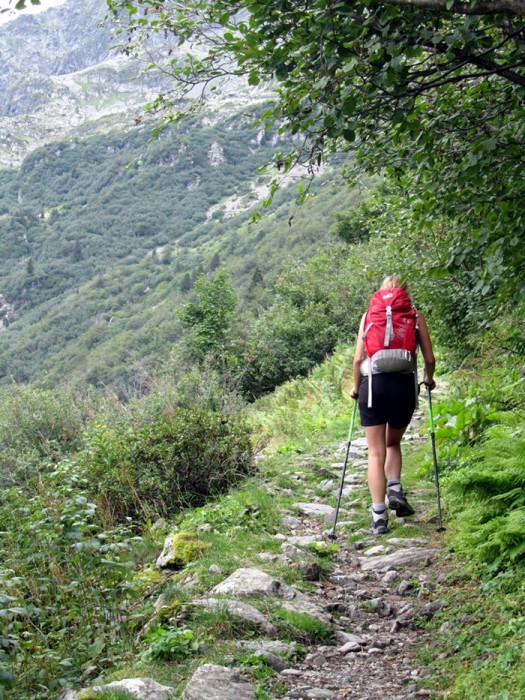 Randonne au Lac de Crop lors de la monte