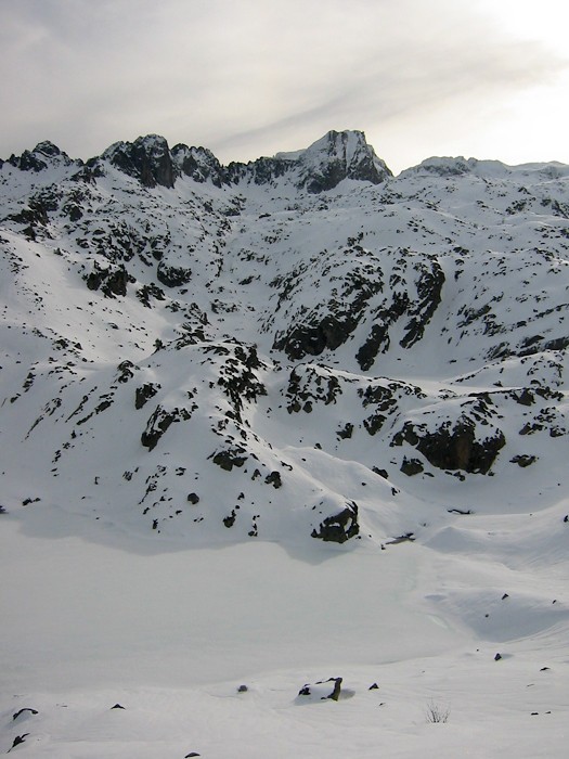 Randonne  skis au lac de la Glre