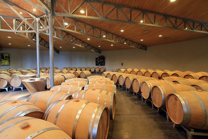 Le vin dans les tonneaux  Saint-Emilion