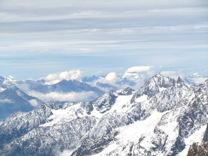 Vue depuis l'Aiguille du Midi - Mont Blanc - Alpes