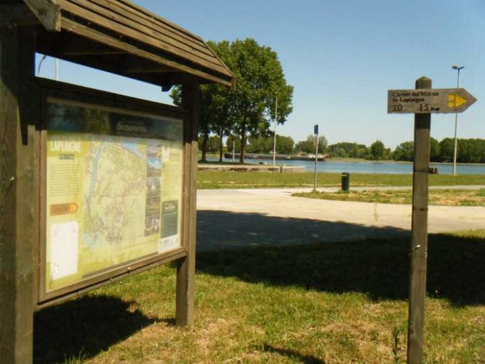 Dpart du circuit des marais de Laplaigne + visuel de la balise