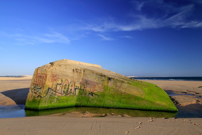 Un des blockhaus de la Pointe du Cap Ferret