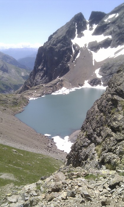 Au dessus du lac de l'Eychauda Au dessus du lac de l'Eychauda