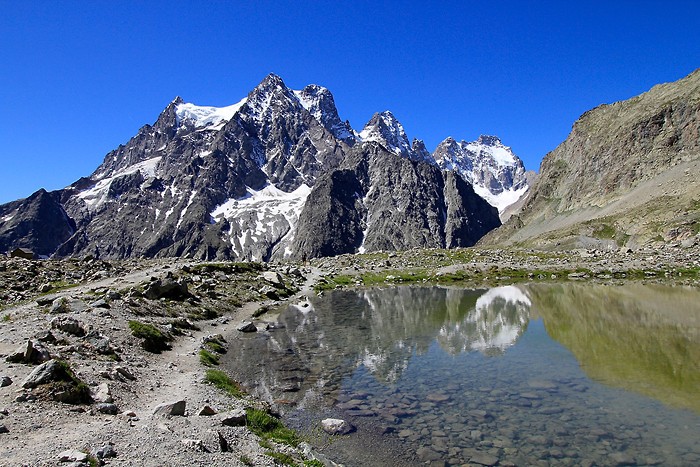 Pelvoux depuis le lac Tuckett