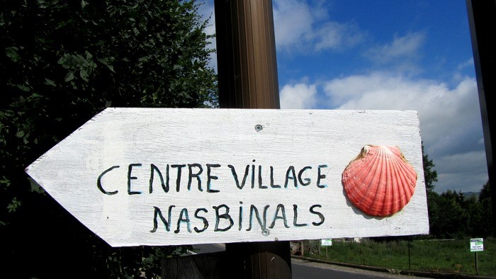 Nasbinals et sa coquille des plerins de Saint Jacques de Compostelle