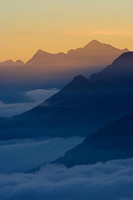 Coucher de soleil depuis le Tourmalet