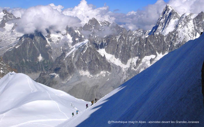 Devant les Grandes Jorasses
