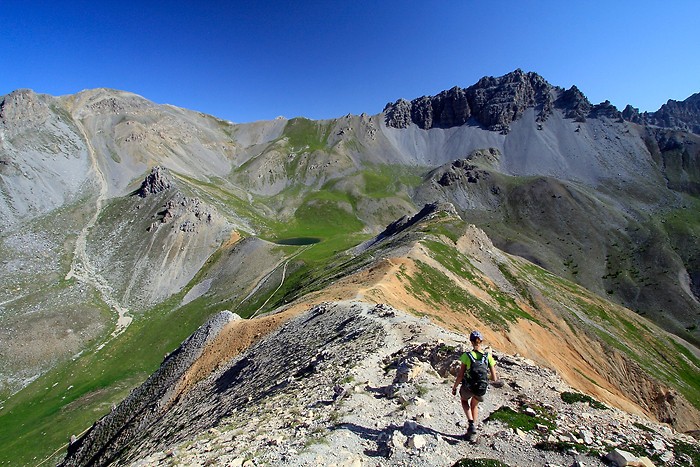 Descente vers le lac de Souliers