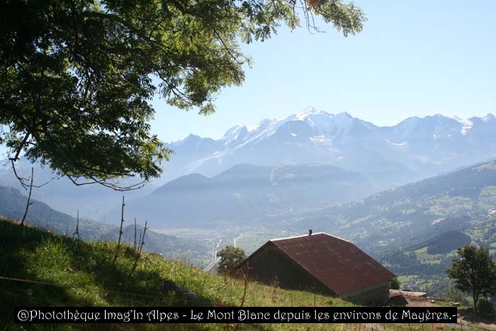 Mont Blanc depuis les Mayres