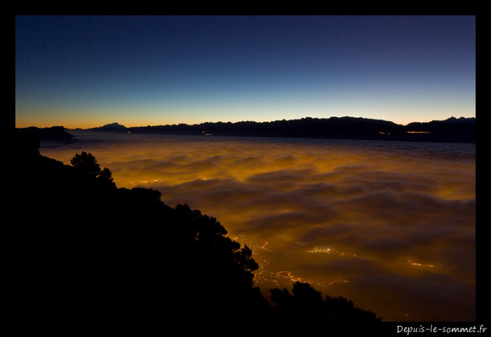 Mer de nuages au-dessus de Grenoble