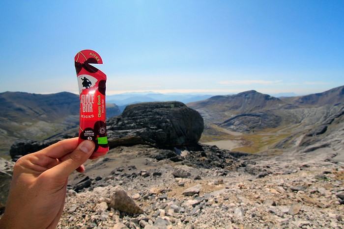 Randonnée au Casque du Marboré avec le Gel Mulebar Cherry Bomb Randonnée au Casque du Marboré avec le Gel Mulebar Cherry Bomb