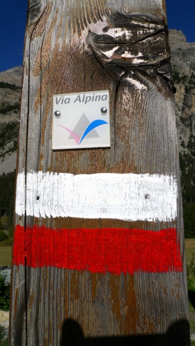 GR sur la Via Alpina dans la Valle Etroite