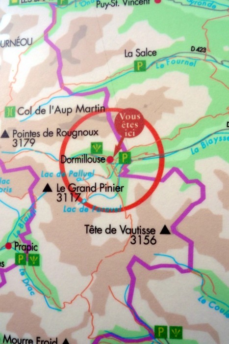 Dormillouse sur la carte, c'est l !