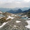 Lacs Verts depuis le glacier de Maniportet