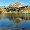 Pic de Bastan depuis les lacs du milieu