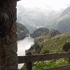 Vue de l'entre du refuge